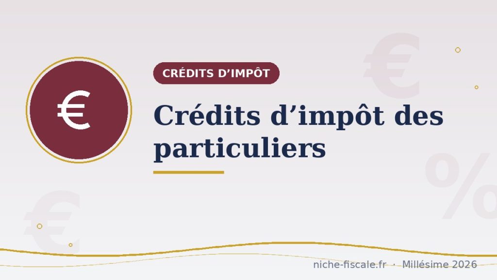Crédits d’impôt des particuliers : les avantages du quotidien
