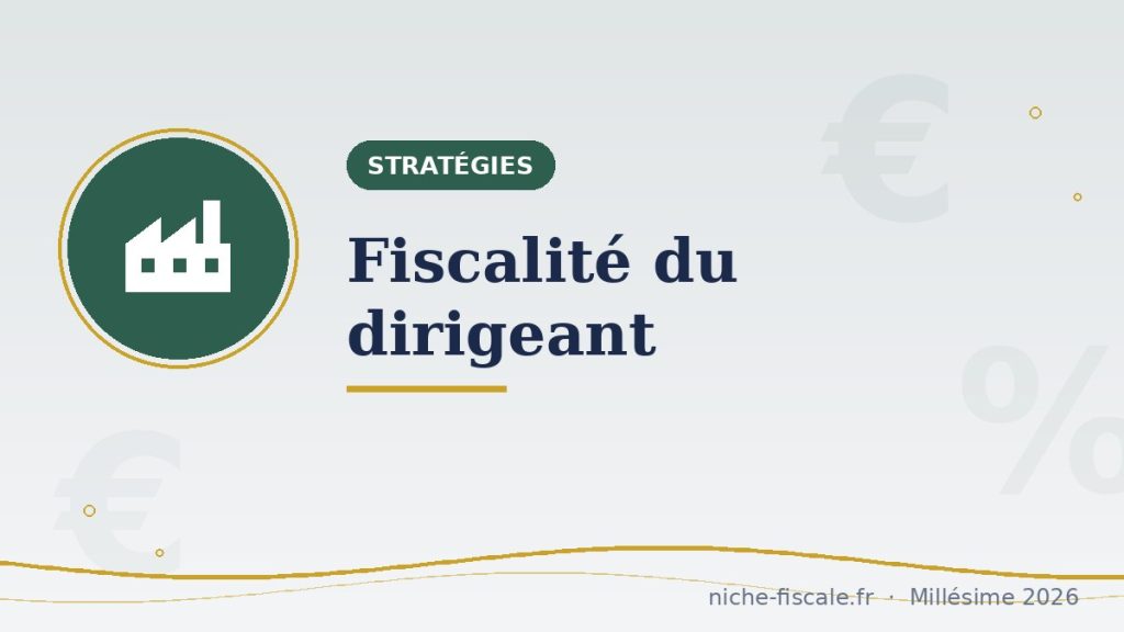 Optimiser la fiscalité du dirigeant : les leviers dans l’ordre